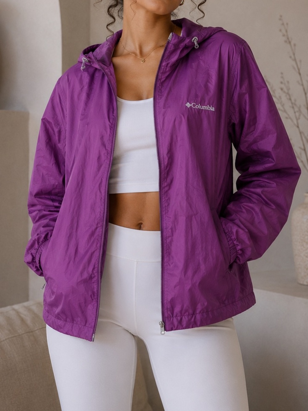 Columbia Purple Packable Women's Jacket